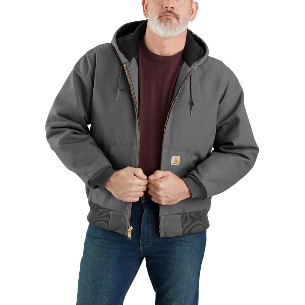 Carhartt Men's J140 Loose Fit Firm Duck Insulated Flannel-Lined Active Jac