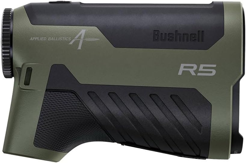 Bushnell R5 2000 AB Laser Rangefinder for Hunting and Shooting, 6x25mm, Bluetooth Connectivity, Applied Ballistics Ultralite, HD Optical System, IPX4 Waterproof, Includes Vault Lite Pouch