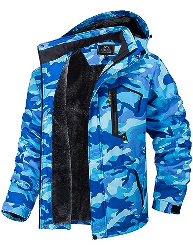 TACVASEN Women's Winter Jacket Waterproof Ski Jacket Hooded Fleece Lined Warm Snow Coat Mountain Windproof Rain Windbreaker