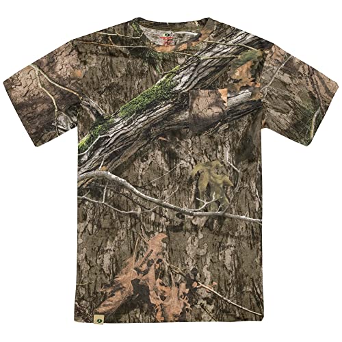 Mossy Oak Mens Camo Hunting Shirt Short Sleeve Cotton