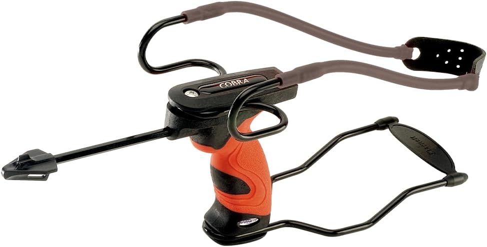 Barnett 160433 Outdoors Cobra Slingshot with Stabilizer and Brace,Red/Black