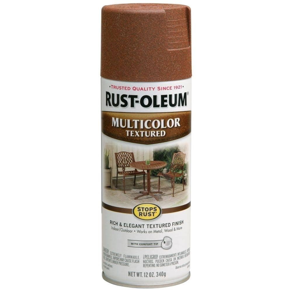 Rust-Oleum 223524-6PK Stops Rust Multi-Color Textured Spray Paint, 12 oz, Desert Bisque, 6 Pack, Beige