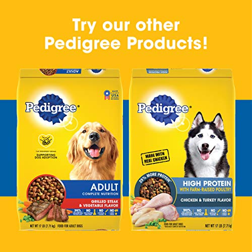 Pedigree Complete Nutrition Adult Dry Dog Food, Grilled Steak & Vegetable Flavor, 18 lb. Bag
