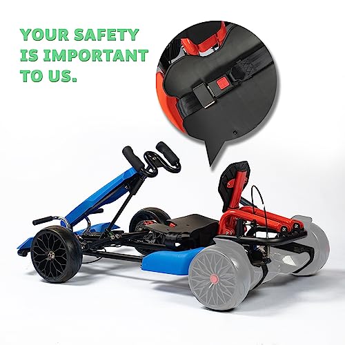 HYPER GOGO Drift GoKart Kit-Hoverboard Attachment,Outdoor Race Pedal Go Cart Car for Kids and Adults