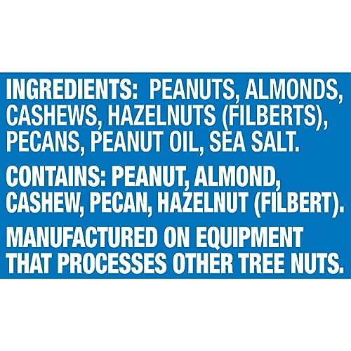 PLANTERS Deluxe Mixed Nuts, Cashews, Almonds, Pecans, Pistachios, Hazelnuts, Roasted with Sea Salt, Party Snacks, Plant-Based Protein Nut Mix, Snacks for Adults, After School Snack Mix, 27oz