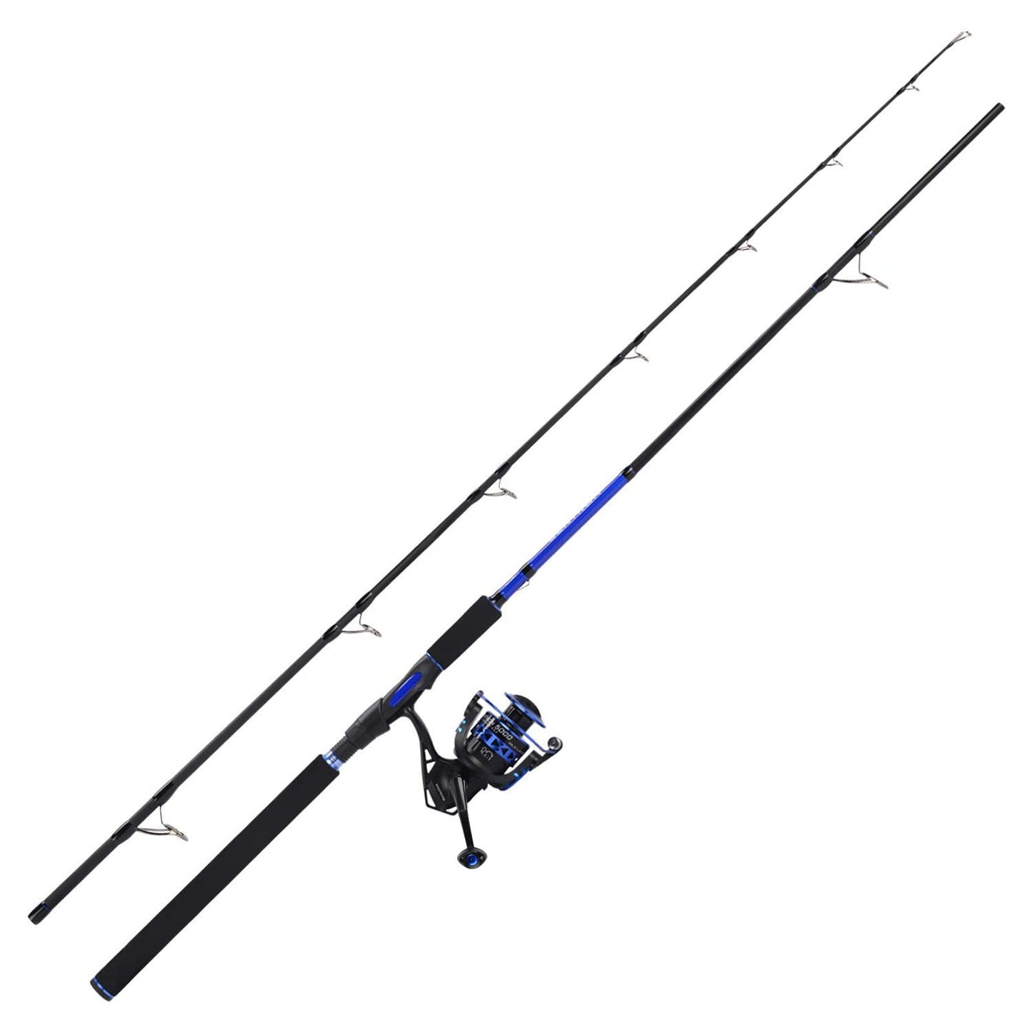 KastKing Centron Fishing Rod and Reel Combo, Spinning & Baitcasting Combos, IM6 Graphite 2Pc Blanks, Stainless Steel Guides with Ceramic Rings, Contoured EVA Handles & Fighting Butt