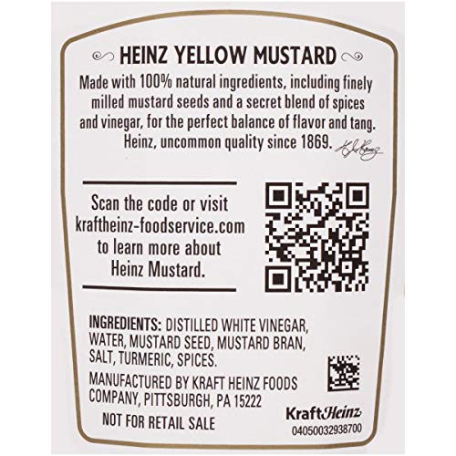 Heinz Yellow Mustard, 20 oz Bottle
