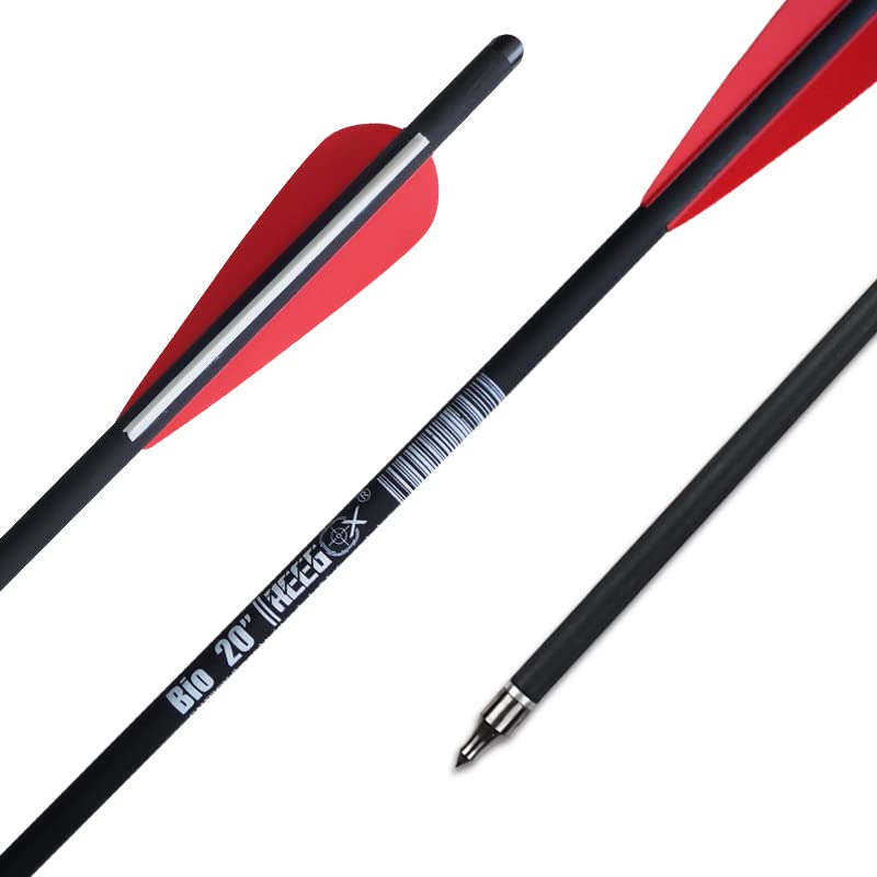REEGOX Crossbow Bolts 16/18/20 inch Bio Crossbow Arrows with Moon Nocks and Removable Tips (Pack of 12)
