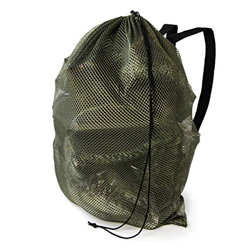 GUGULUZA Mesh Decoy Bags, Green/Camo Duck Decoy Bag for Goose/Turkey/Waterfowl/Pigeon, Light Weight Carrying Storage Backpack for Hunting