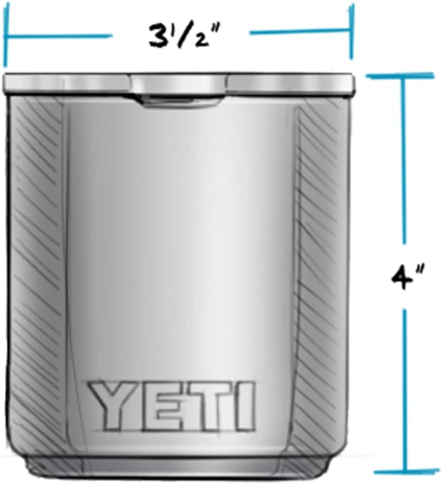 YETI Rambler 10 oz Stackable Lowball 2.0, Vacuum Insulated, Stainless Steel with MagSlider Lid, Black Forest Green