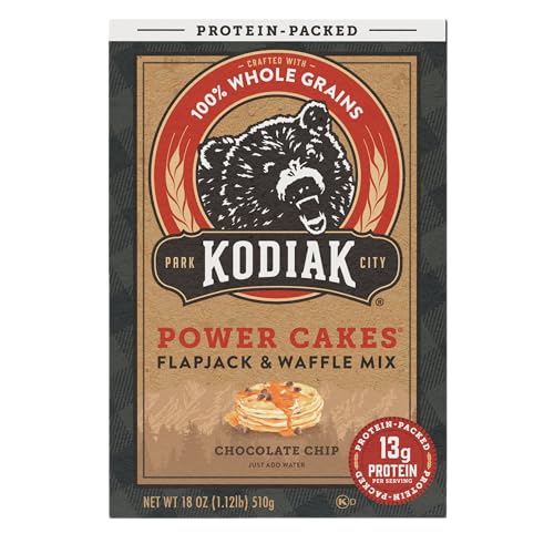 Kodiak Cakes Protein Pancake Power Cakes, Flapjack and Waffle Baking Mix, Buttermilk, 20 Oz, (Pack of 6)