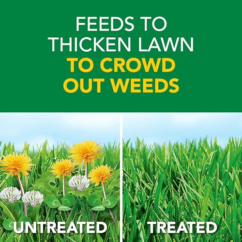 Scotts Turf Builder Weed and Feed3 - Weed Killer Plus Lawn Fertilizer, Controls Dandelion and Clover, Grass Fertilizer For Up To 5,000 sq. ft., 14.29 lbs.