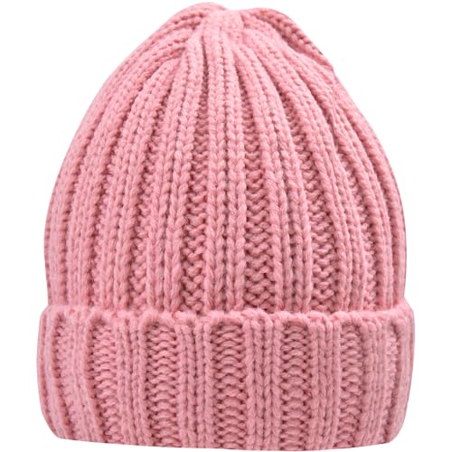 Rosoz Winter Hats for Women Warm Thick Soft Stretch Cable Knit Beanie Skully Cap for Cold Weather