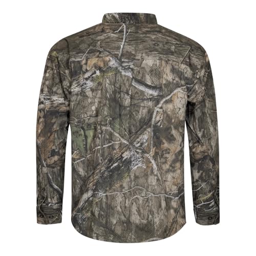 Mossy Oak Men's Tibbee Technical Lightweight Camo Hunting Shirt