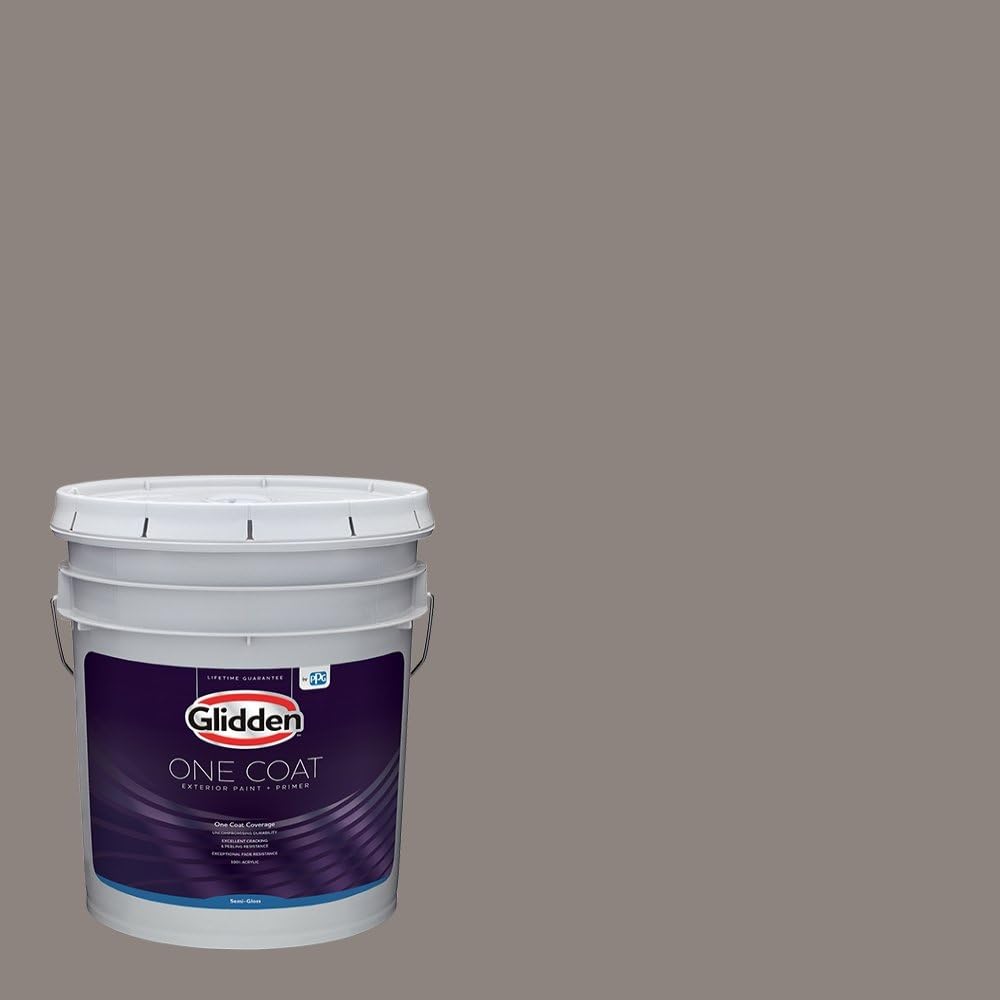 Glidden Exterior Paint + Primer: Black/Black Magic, One Coat, Satin, 1-Gallon