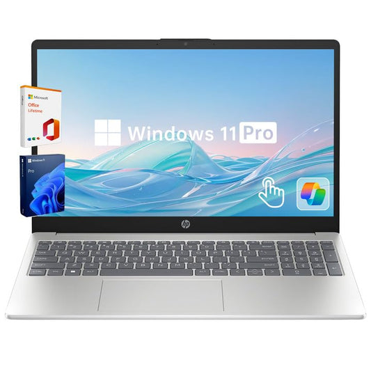 HP Laptop Computer, 15.6" Touchscreen Laptop for Business & Student,13th Gen Intel Processor (up to 4.50 GHz),32GB RAM,1TB SSD,Numeric Keypad,FP Reader,WiFi 6E,w/Accessory,Lifetime Office,Win 11 Pro