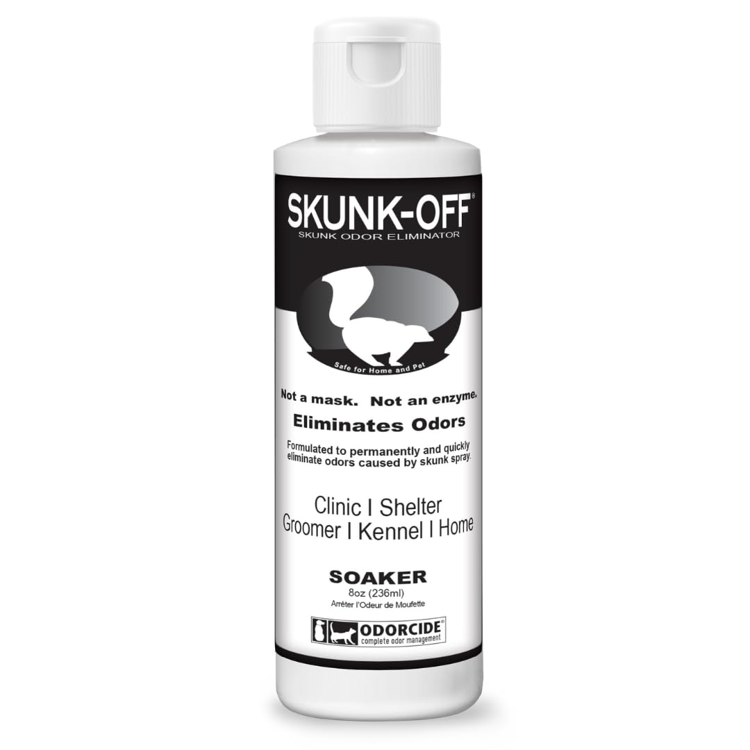 Skunk Off Skunk Odor Eliminator Premise Spray – Ready-to-Use Skunk Odor Remover for House, Outdoors, Cars, Laundry, & More – Skunk Spray w/Safe, Non-Enzymatic Formula (1 Gallon)