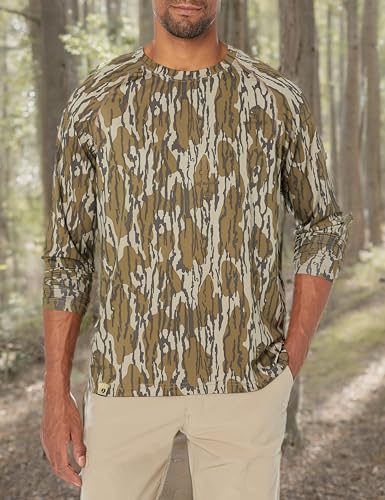 Mossy Oak Camo Hunting Shirts for Men Long Sleeve