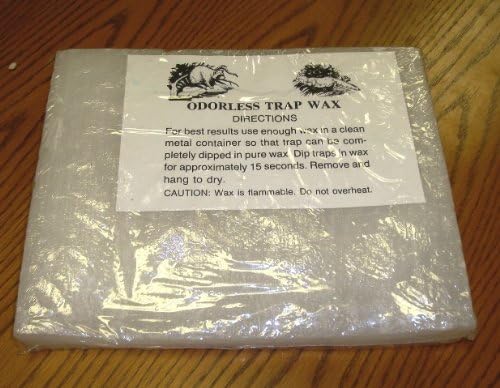 Economy White Trap Wax, 5 lb. Bar.