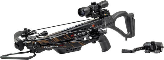 Killer Instinct Rush™ 400 Crossbow PRO Package with Crank Cocker. 400 FPS Ready to Hunt Crossbow Package
