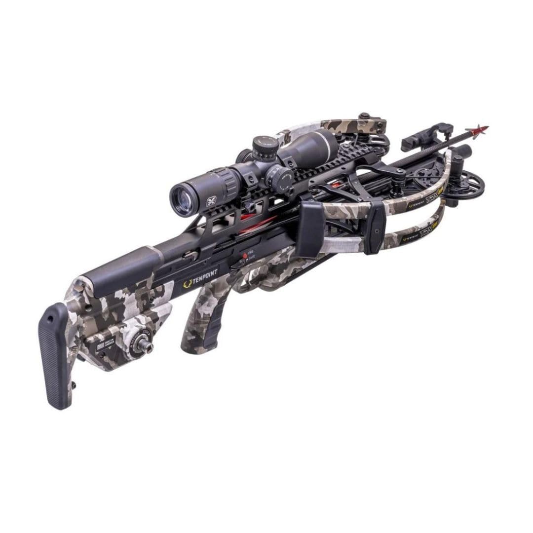 TenPoint TRX 515-515 FPS - Fastest, Most Accurate, Most Advanced Crossbow in The World - Includes ACUslide MAXX, EVO-X Elite Scope & Three CenterPunch HPX Carbon Arrows