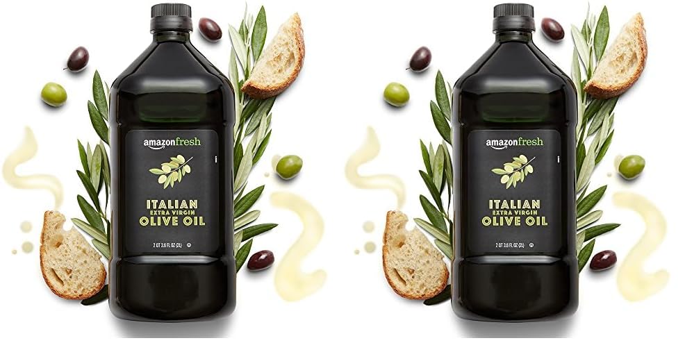 Amazon Fresh, Mediterranean Blend Extra Virgin Olive Oil, 3.6 Fl Oz (2L)