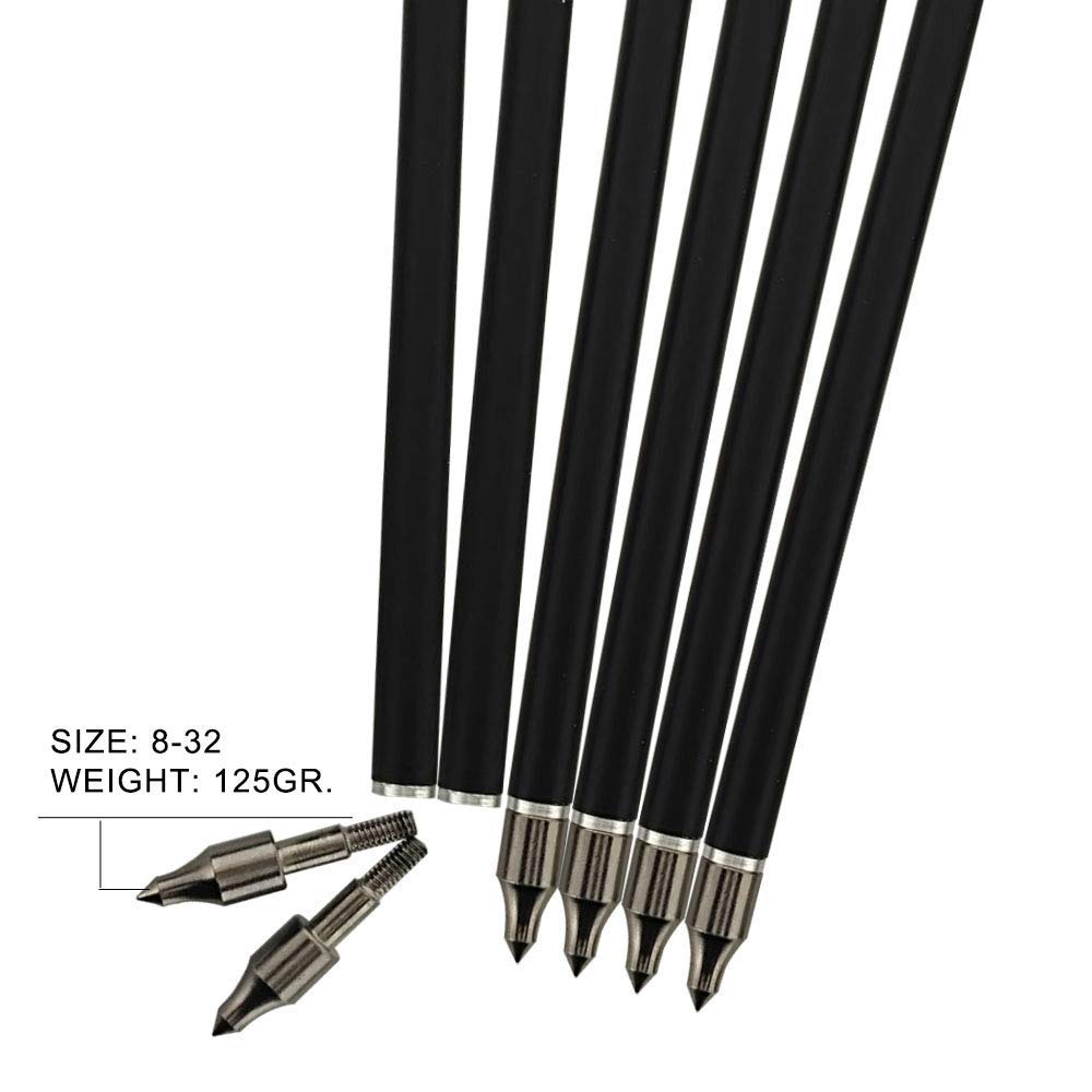 REEGOX Crossbow Bolts 16/18/20 inch Bio Crossbow Arrows with Moon Nocks and Removable Tips (Pack of 12)