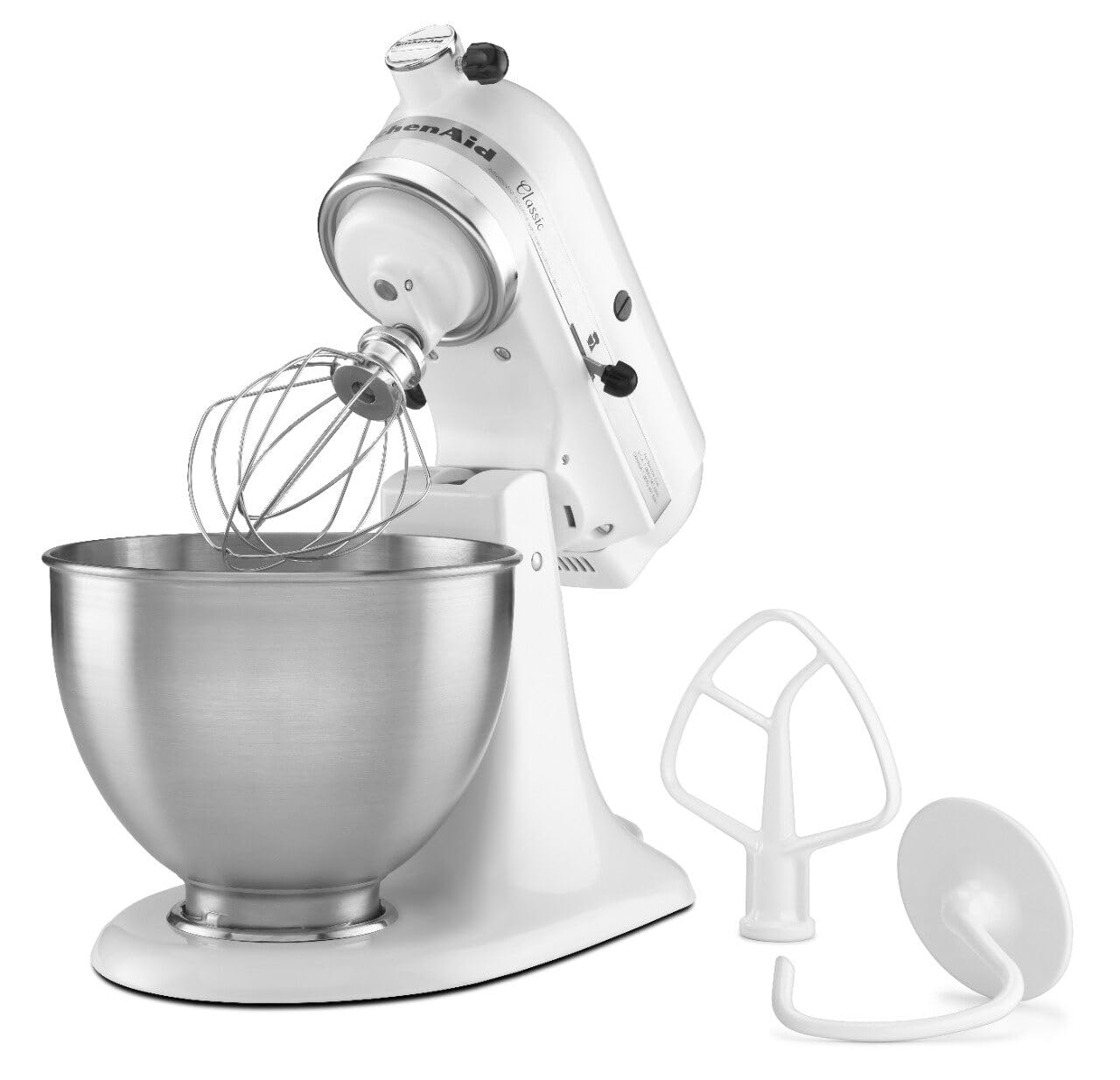 KitchenAid Classic Series 4.5 Quart Tilt-Head Stand Mixer K45SS, Onyx Black