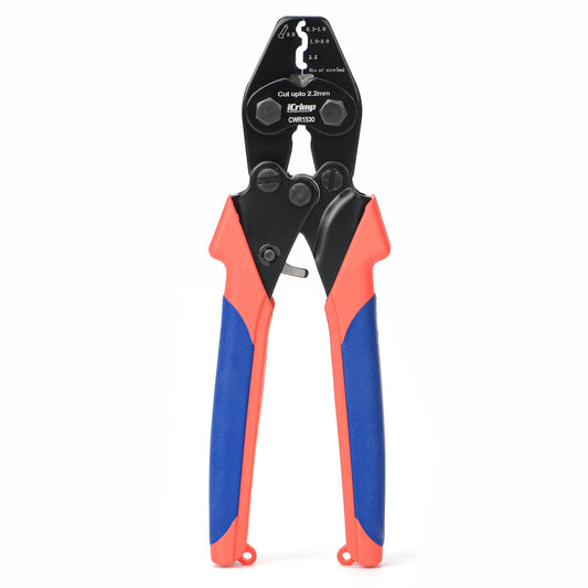 iCrimp CWR1522 Wire Rope Crimping Tool with Cutting function for Cable Railing, Hand Swaging 0.1~2.2mm Aluminum Oval Sleeves,Alloy Double Sleeves (CWR1522)