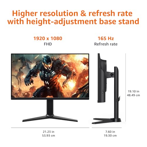 Amazon Basics 24 Inch (23.8 inch viewable) Gaming Monitor, FHD