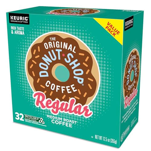 The Original Donut Shop Regular Keurig Single-Serve K-Cup Pods, Medium Roast Coffee, 96 Count