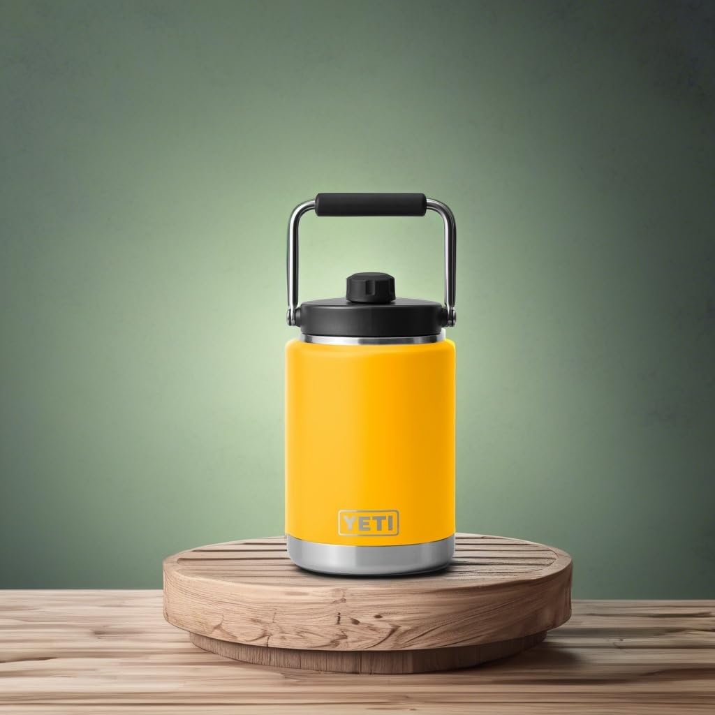 YETI Rambler Half Gallon Jug, Vacuum Insulated, Leakproof, Stainless Steel with MagCap