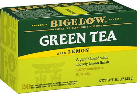 Bigelow Tea Green Tea Variety Pack, Classic Green Tea, Lemon, Pomegranate, Mint, Peach and Constant Comment Flavors, 20 Count Box (Pack of 6), 120 Total Tea Bags