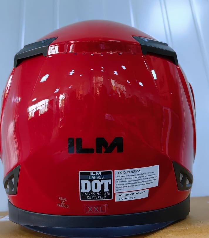 ILM Bluetooth Integrated Modular Flip up Full Face Motorcycle Helmet Sun Shield Mp3 Intercom Model 953/953 PRO