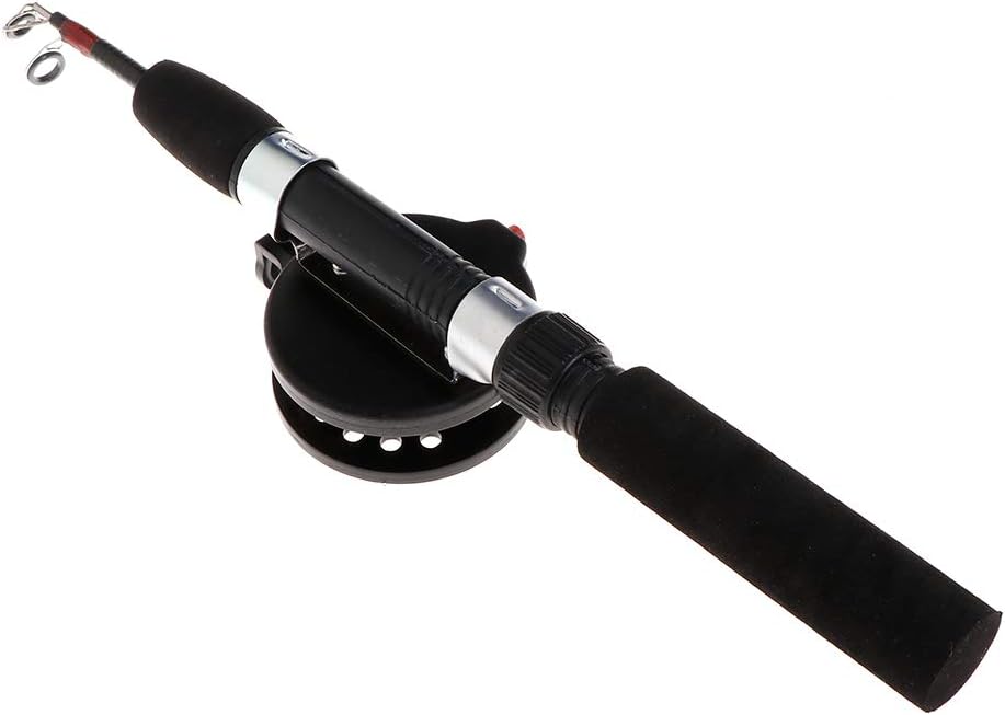 1 Set Fishing Rod with Fishing Reel Short Portable Winter Outdoor Ice Fishing Rods and Reels Combo Freshwater