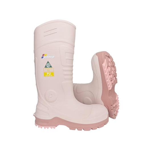 PU Rubber Boots for Women - ASTM Steel Toe & Puncture Resistant Safety, Waterproof Insulated Mud Rain, Anti-slip Garden Farm Work With 2 Insoles