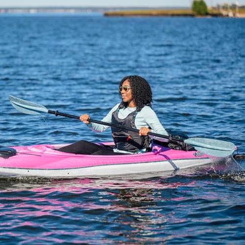Pelican Argo 100X - Recreational Sit in Kayak - Fade Magenta White - Lightweight Patented Ram-X™ Material - Ergoform™ Seating System - 10 ft