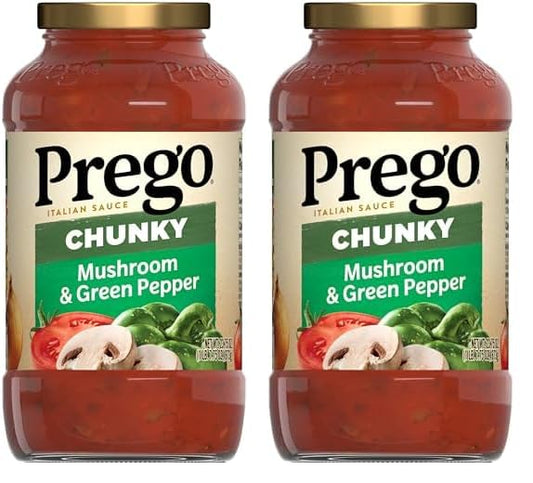 Prego Traditional No Sugar Added Pasta Sauce, 23.5 Oz Jar (Case of 6)
