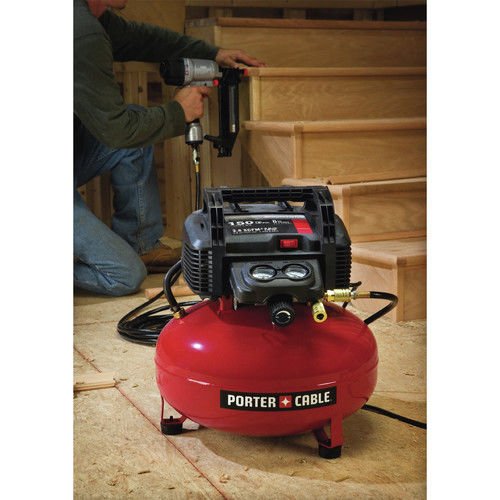 PORTER-CABLE Air Compressor, 6-Gallon, Pancake, Oil-Free (C2002-ECOM)