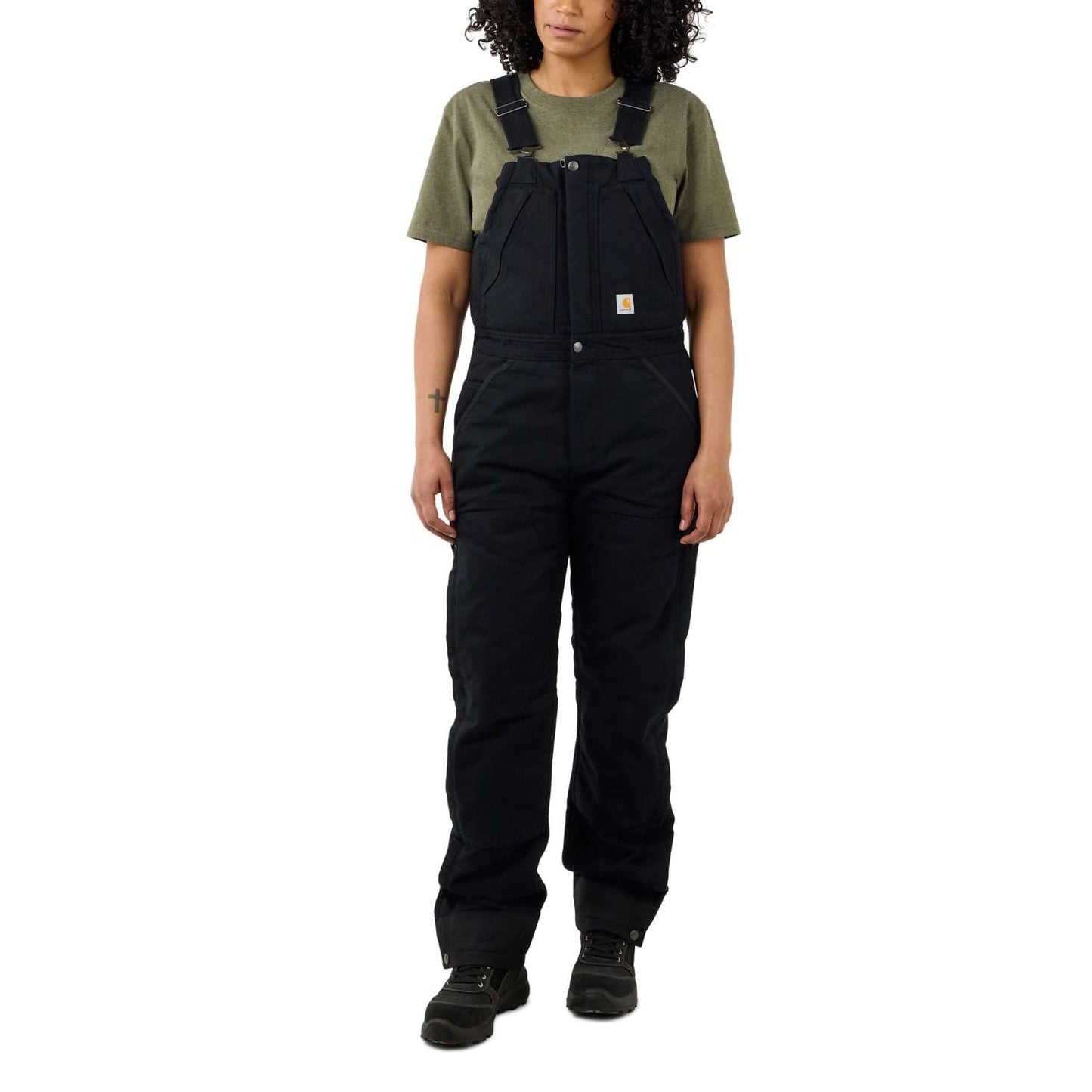 Carhartt Women's Loose Fit Washed Duck Insulated Biberall