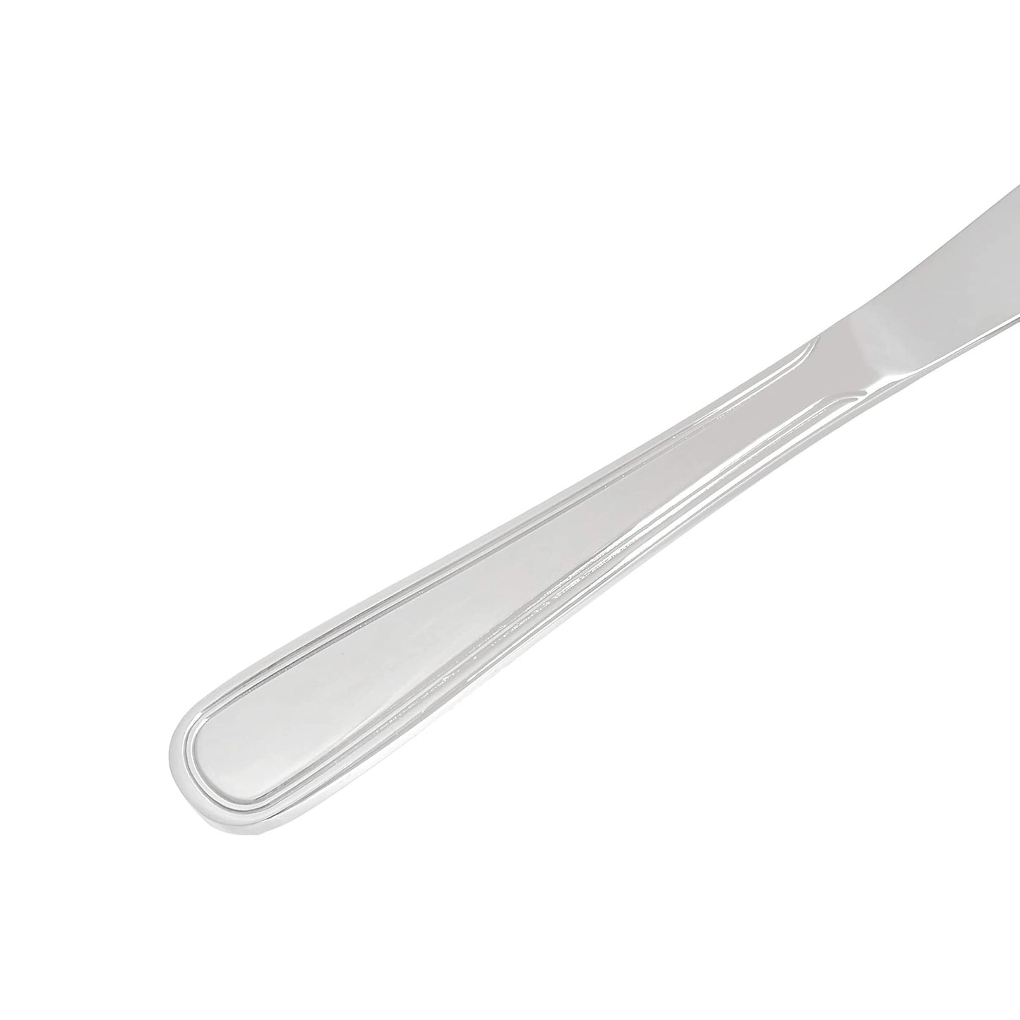 Amazon Basics Silverware Set, Stainless Steel Flatware, Dishwasher Safe, Service for 4, 20-Piece Forks and Spoons, Crown Edge