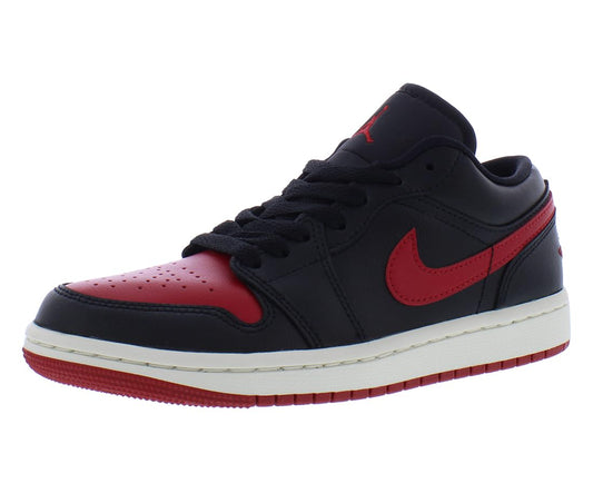 Jordan Women's 1 Low Black/Gym Red-Sail (DC0774 061) - 10.5