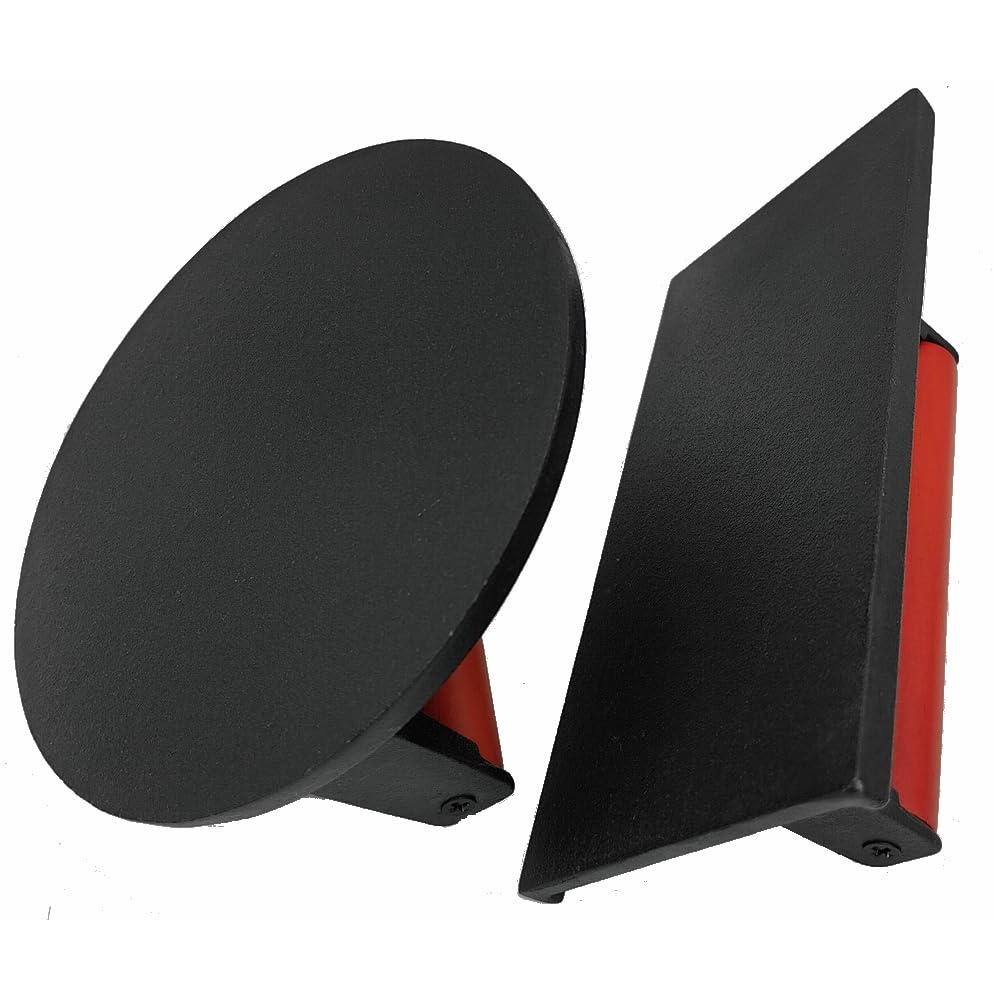 Burger Press 7.08" Round & 8.3”X4.3”Rectangle Heavy-Duty Cast Iron Smash Meat Steak With Wood Handle for Blackstone Camp chef Pitboss Weber Treager Griddle Grills (Round & Rectangle)