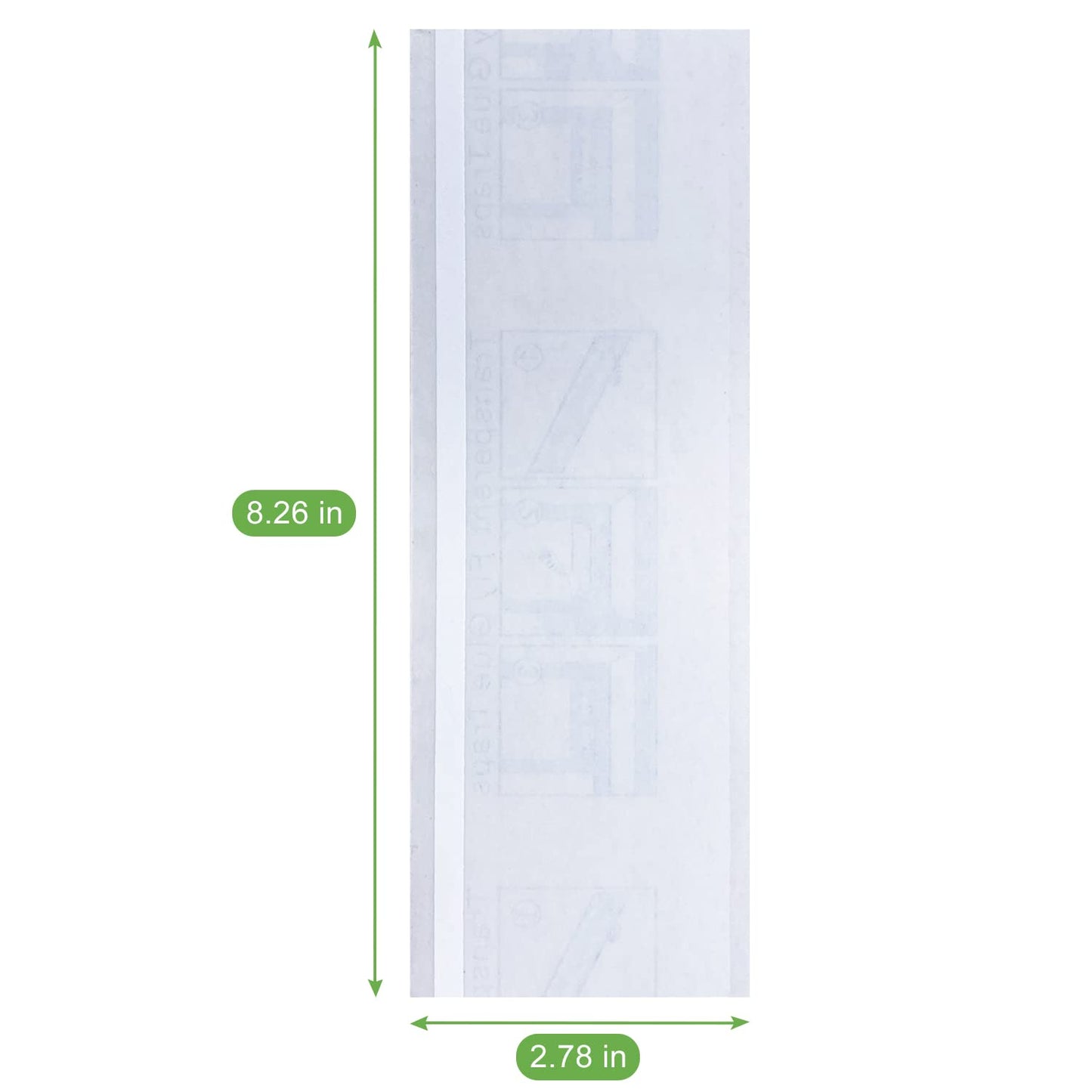 50 Pack Window Fly Traps, Fruit Fly Traps for Indoors, Fly Paper Sticky Strips, Fly Traps for Indoors Clear