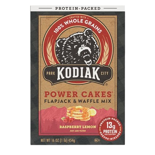 Kodiak Cakes Protein Pancake Power Cakes, Flapjack and Waffle Baking Mix, Buttermilk, 20 Oz, (Pack of 6)