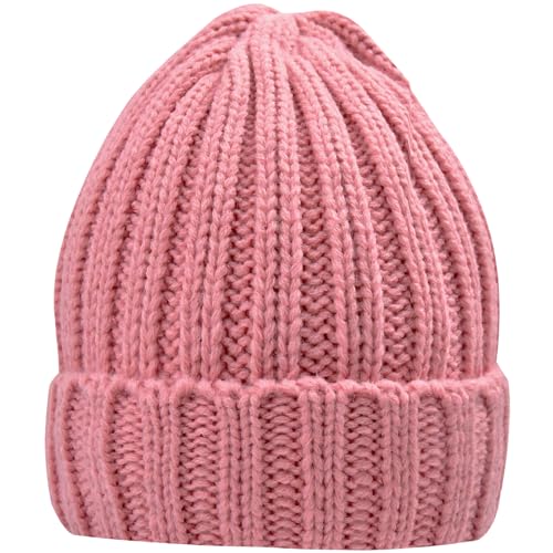 Rosoz Winter Hats for Women Warm Thick Soft Stretch Cable Knit Beanie Skully Cap for Cold Weather
