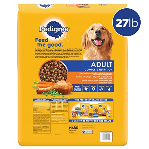 Pedigree Complete Nutrition Adult Dry Dog Food, Grilled Steak & Vegetable Flavor, 18 lb. Bag