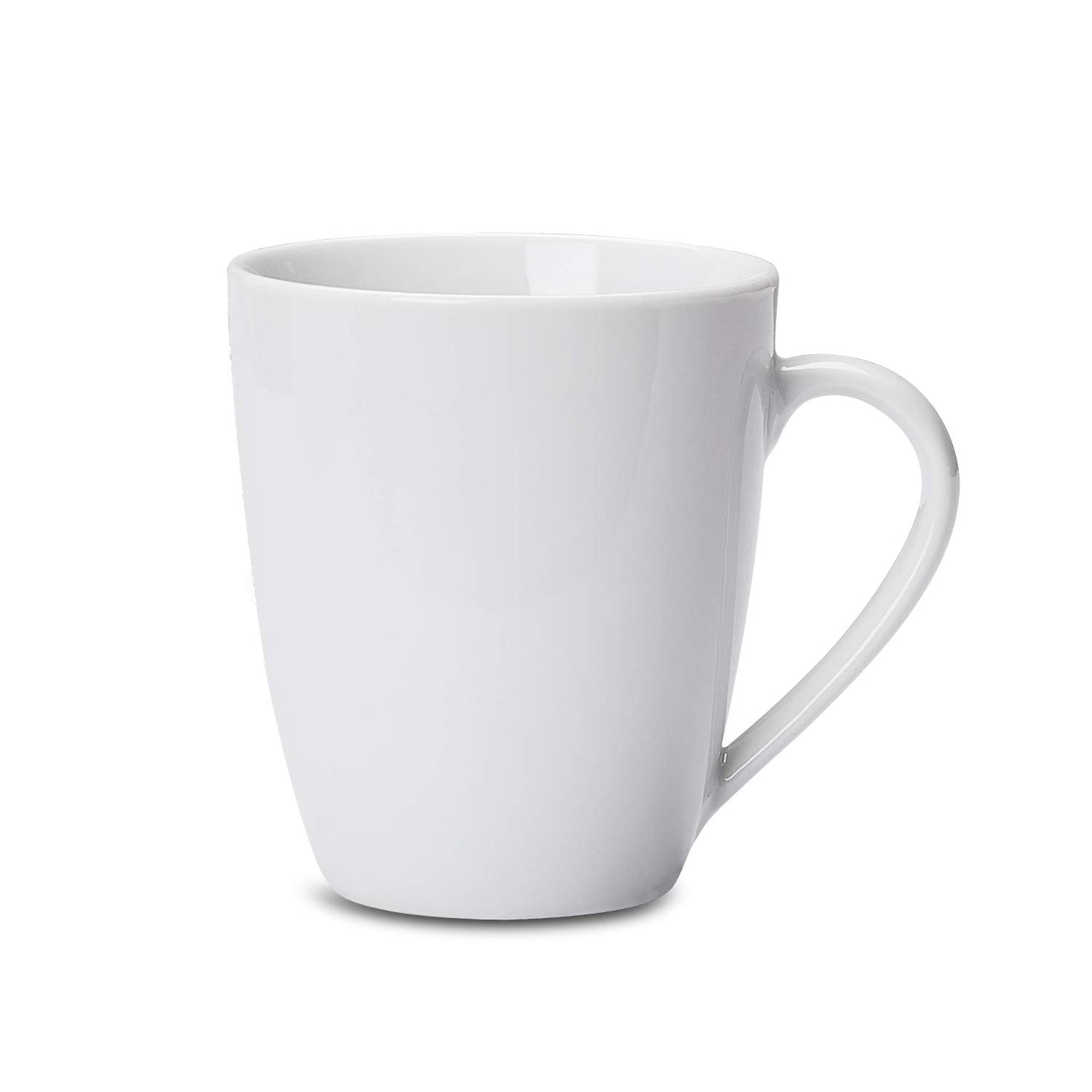 Amazon Basics Porcelain, 12 oz Coffee Mug Set, 12 Count, White