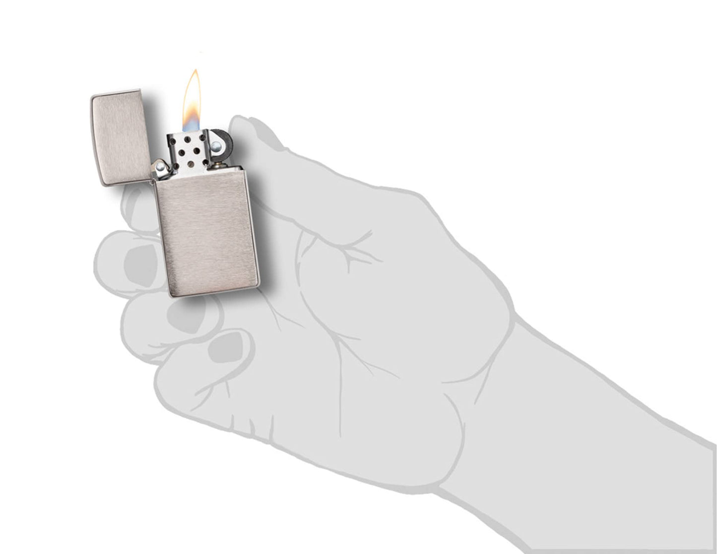 Zippo 200 Classic Brushed Chrome Pocket Lighter