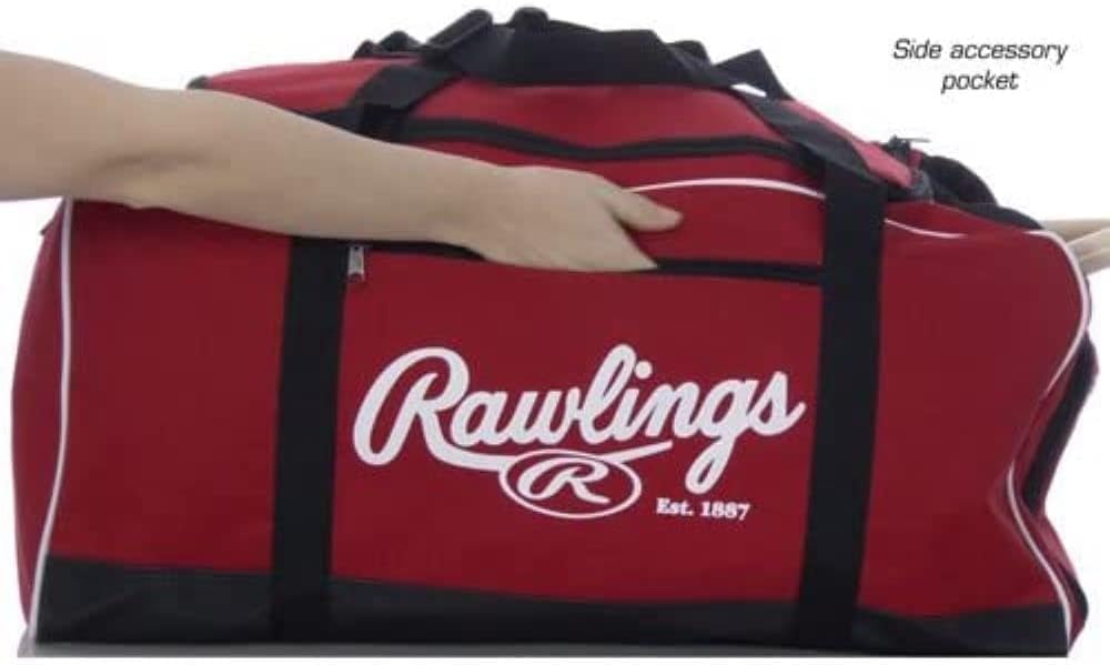 Rawlings | COVERT Duffle Equipment Bag | Baseball/Softball | Black